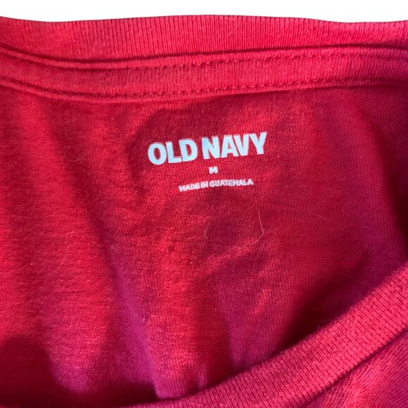 The Simpsons Christmas Tree Graphic T-Shirt Red Old Navy Medium - Picture 3 of 3